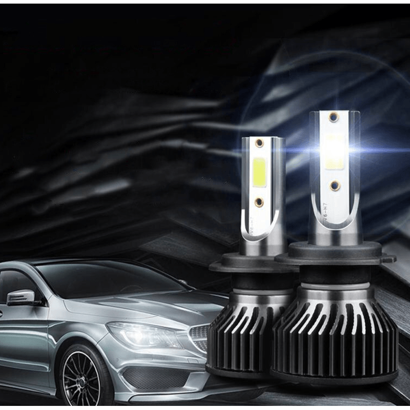 Auto si Moto - Electrice auto - Iluminare si semnalizare - Becuri auto - Set 2 becuri LED auto F2 H1 putere 100W temperatura 6000K lumina alba rece 12000 lumeni XL - Infinity.ro