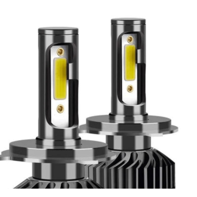 Auto si Moto - Electrice auto - Iluminare si semnalizare - Becuri auto - Set 2 becuri LED auto F2 H4 putere 100W temperatura 6000K lumina alba rece XL - Infinity.ro