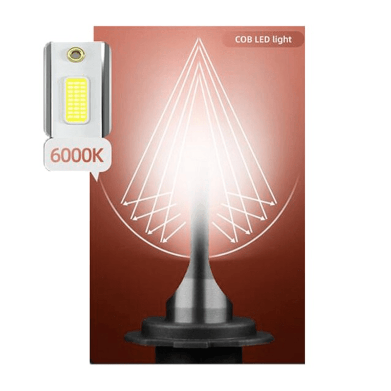 Auto si Moto - Electrice auto - Iluminare si semnalizare - Becuri auto - Set 2 becuri LED auto F2 H7 putere 100W temperatura 6000K 12000 lm lumina alba rece XL - Infinity.ro