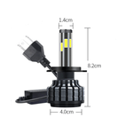 Auto si Moto - Electrice auto - Iluminare si semnalizare - Becuri auto - Set 2 Becuri H7 Led Auto X9 putere 60W temperatura 5500K 8000 lumeni/set - Infinity.ro