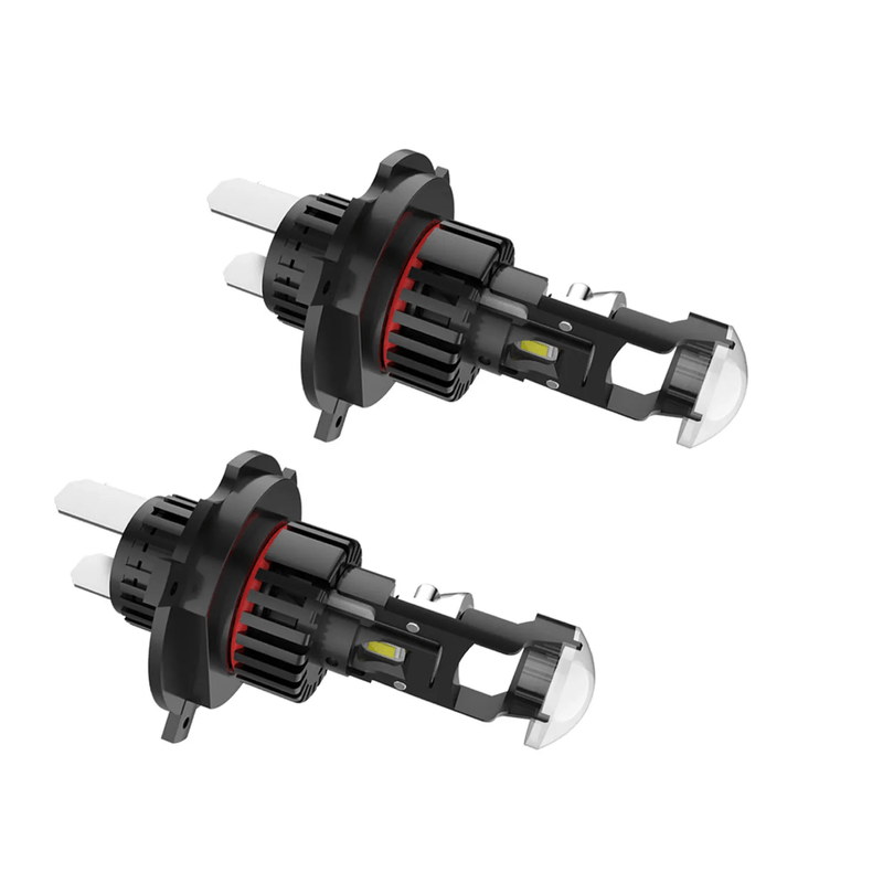 Auto si Moto - Electrice auto - Iluminare si semnalizare - Becuri auto - Set 2 becuri led cu lupa pro H4 LED K88 280w 12V 6500k 28000 LM - Infinity.ro