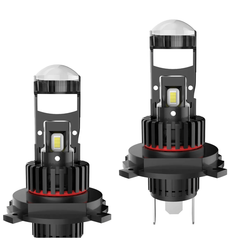 Auto si Moto - Electrice auto - Iluminare si semnalizare - Becuri auto - Set 2 becuri led cu lupa pro H4 LED K88 280w 12V 6500k 28000 LM - Infinity.ro