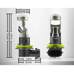 Auto si Moto - Electrice auto - Iluminare si semnalizare - Becuri auto - Set 2 Becuri auto LED K88 H11 canbus 280W/set cu lupa 28000lm - Infinity.ro