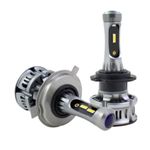 Auto si Moto - Electrice auto - Iluminare si semnalizare - Becuri auto - Set 2 becuri Auto LED XT7 H4, 50W, Canbus 2 FAZE + pozitie Albastra - Infinity.ro