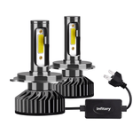Auto si Moto - Electrice auto - Iluminare si semnalizare - Becuri auto - Set 2 becuri LED H4 auto cu doua faze F2 H4 putere 100W - Infinity.ro