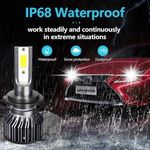 Auto si Moto - Electrice auto - Iluminare si semnalizare - Becuri auto - Set 2 becuri auto COB H11, 100W, lumina alb-rece, 12000 lumeni - Infinity.ro