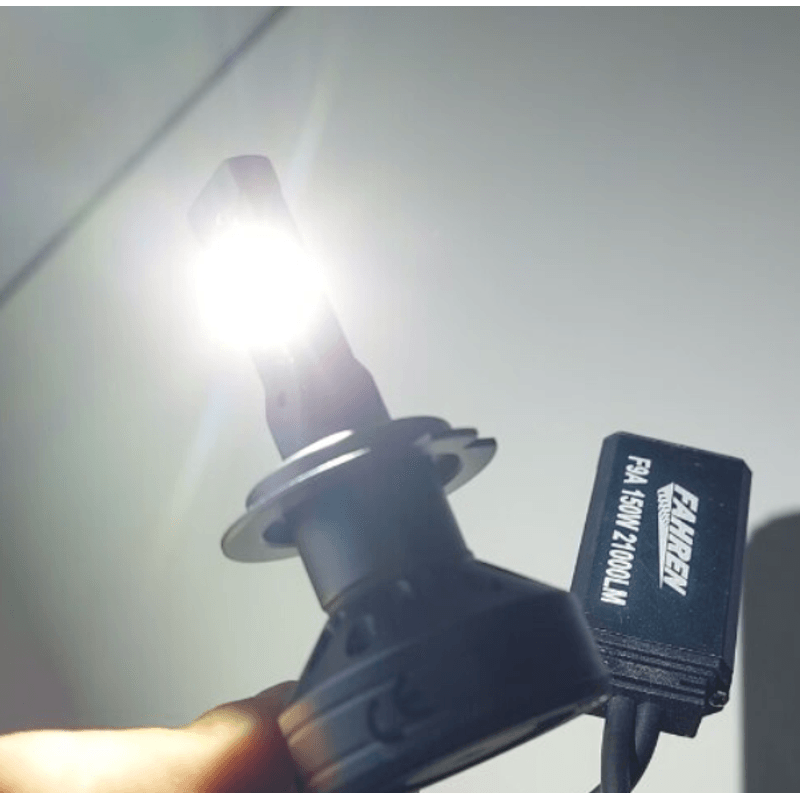 Auto si Moto - Electrice auto - Iluminare si semnalizare - Becuri auto - Set 2 becuri auto F9A LED H7 Canbus 150W 6000K 11000Lm 12V fara eroare - Infinity.ro