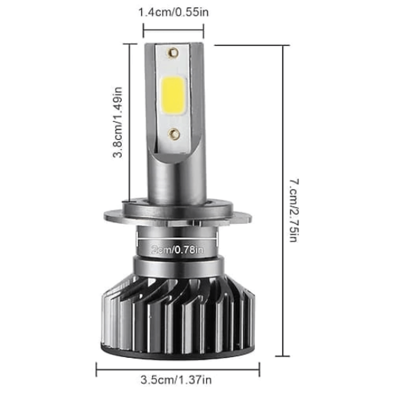 Auto si Moto - Electrice auto - Iluminare si semnalizare - Becuri auto - Set 2 Becuri Auto H1 Mini cu Led 50w 8000lm per bec - Infinity.ro