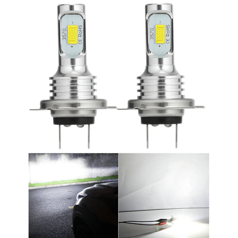 Auto si Moto - Electrice auto - Iluminare si semnalizare - Becuri auto - Set 2 becuri LED AUTO H7 3570 XL de ceata putere 80W 4000 lumeni temperatura 6000-6500K - Infinity.ro