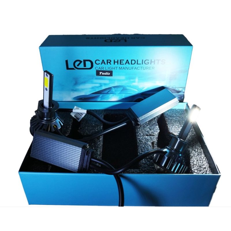 Auto si Moto - Electrice auto - Iluminare si semnalizare - Becuri auto - Set 2 Becuri Led H1 F2 COB Canbus 100W Lumina Alb-Rece 12.000 Lumeni - Infinity.ro