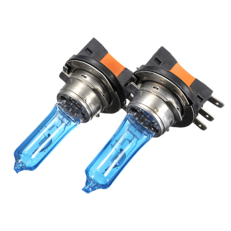 Auto si Moto - Electrice auto - Iluminare si semnalizare - Becuri auto - Set 2 becuri auto cu halogen H15 12V putere 15/55W Super White - Infinity.ro