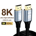 TV, Audio-Video si Foto - Accesorii TV si audio - Cabluri si adaptoare audio - Cablu HDMI 2.1 tata-tata 8k60hz 4k120hz 3D 200 cm, transmisie pana la 48Gbps,  compatibil HDCP2.2/CEC/EDID - Infinity.ro