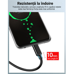 Laptop, Telefoane si Tablete - Telefoane mobile si accesorii - Accesorii Telefoane - Cabluri si adaptoare telefoane - Cablu USB 3.2, PRESTIGE CHARGE®, transfer 10Gbps, AndroidAuto & Apple CarPlay, 60W, compatibil cu orice brand, 1 m - Infinity.ro