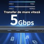 PC, gaming si accesorii - Retelistica - Hub-uri - HUB USB-C 10-in-1, PRESTIGE CHARGE®, Type-C 100W, Incarcare rapida, pentru Laptop, Tableta si Alte Dispozitive USB-C - Infinity.ro