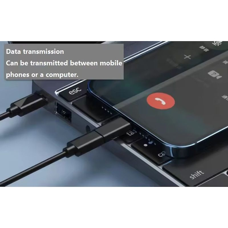 Laptop, Telefoane si Tablete - Telefoane mobile si accesorii - Accesorii Telefoane - Cabluri si adaptoare telefoane - Cablu de incarcare si date 5in1, PRESTIGE CHARGE®, cablu USB-C la USB-C SuperFastCharge 60W, 10cm - Infinity.ro