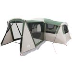 Sport si Outdoor - Camping - Corturi camping - Cort de familie cu acoperis Verde si alb 745 x 700 x 217 cm - Infinity.ro