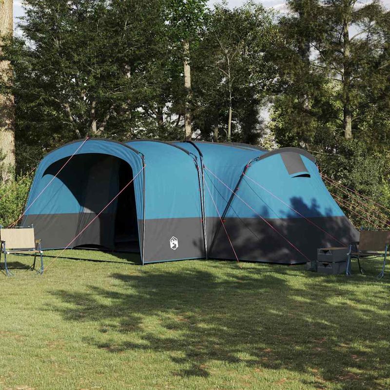 Sport si Outdoor - Camping - Corturi camping - Cort de familie cu acoperis Albastru si Gri 760 x 645 x 230 cm - Infinity.ro