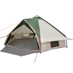 Sport si Outdoor - Camping - Corturi camping - Cort Teepee cu acoperis Verde si alb 490 x 410 x 210 cm - Infinity.ro