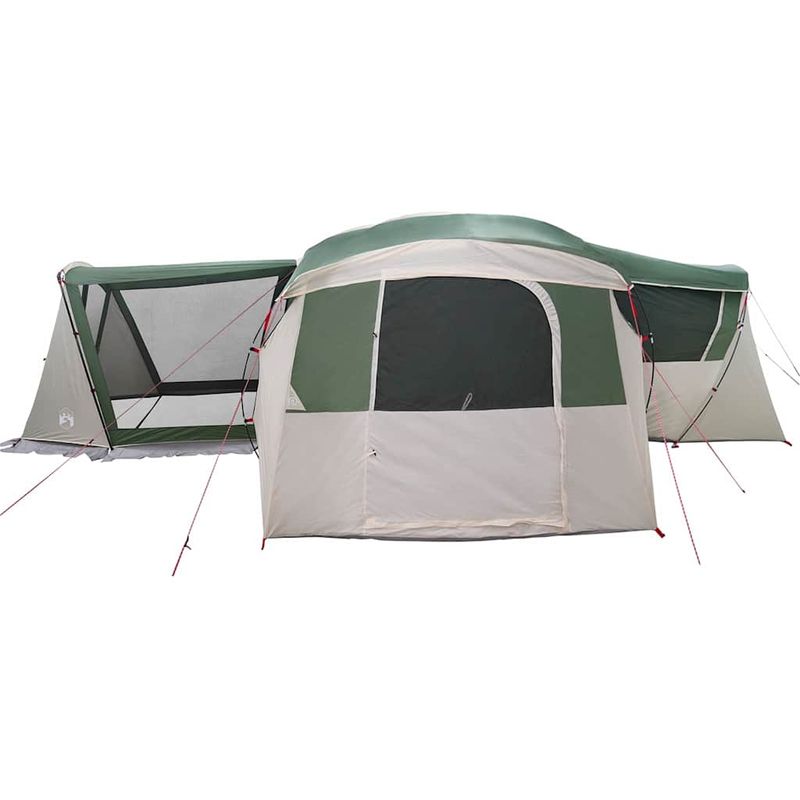 Sport si Outdoor - Camping - Corturi camping - Cort de familie cu acoperis Verde si alb 745 x 700 x 217 cm - Infinity.ro