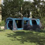 Sport si Outdoor - Camping - Corturi camping - Cort de familie cu acoperis Albastru si Gri 745 x 700 x 217 cm - Infinity.ro