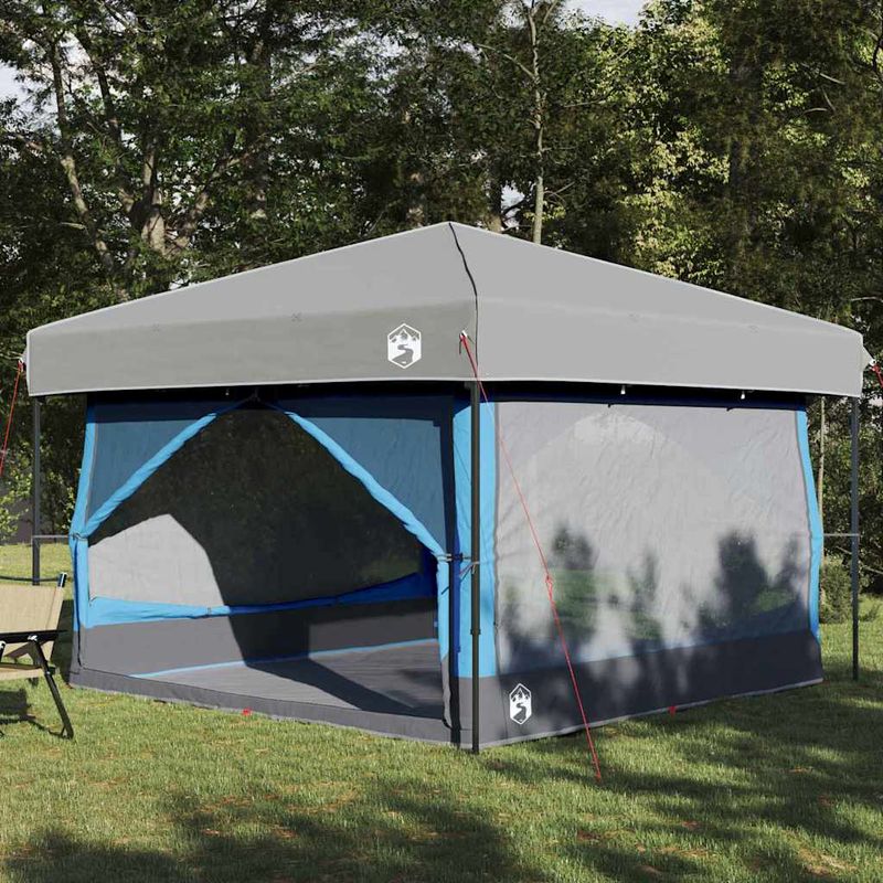 Sport si Outdoor - Camping - Corturi camping - Cort interior cu acoperis Albastru si Gri 300 x 300 x 250 cm - Infinity.ro