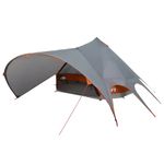 Sport si Outdoor - Camping - Corturi camping - Cort Teepee cu acoperis Gri si Portocalie 600 x 600 x 347 cm - Infinity.ro