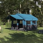 Sport si Outdoor - Camping - Corturi camping - Cort de familie cu acoperis Albastru si Gri 324 x 255 x 230 cm - Infinity.ro
