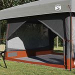 Sport si Outdoor - Camping - Corturi camping - Cort interior cu acoperis Gri si Portocalie 300 x 300 x 250 cm - Infinity.ro