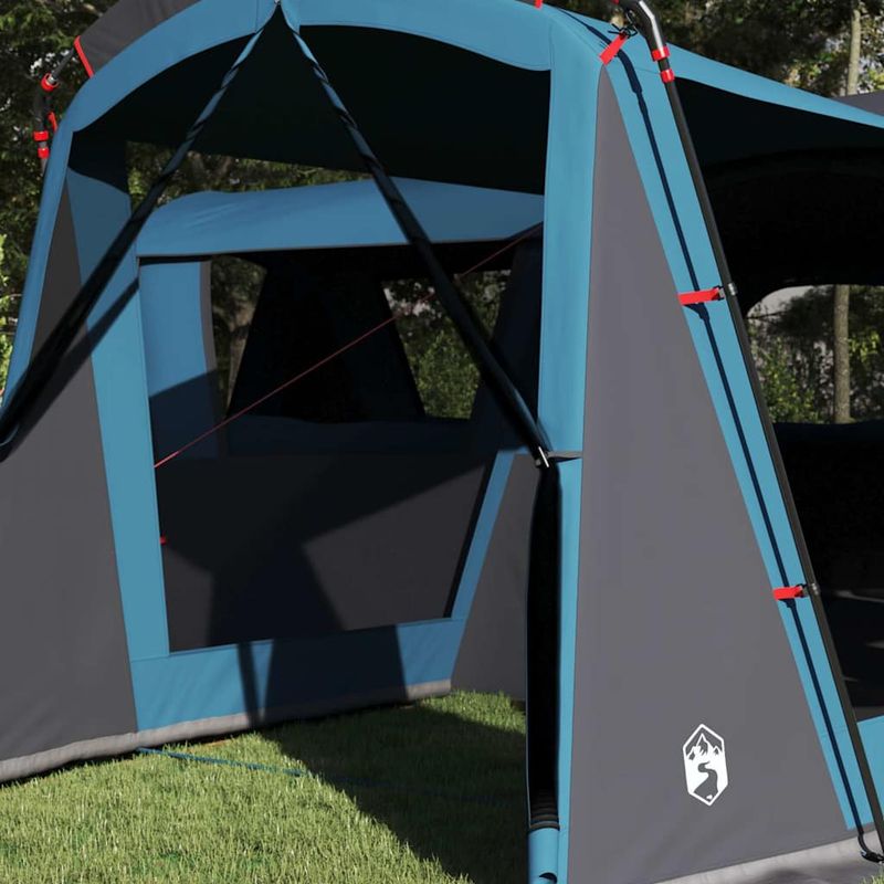 Sport si Outdoor - Camping - Corturi camping - Cort de familie cu acoperis Albastru si Gri 745 x 700 x 217 cm - Infinity.ro