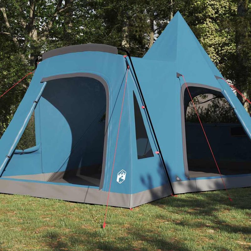 Sport si Outdoor - Camping - Corturi camping - Cort Teepee cu acoperis albastru 545 x 450 x 295 cm - Infinity.ro