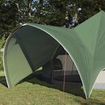 Sport si Outdoor - Camping - Corturi camping - Cort Teepee cu acoperis Verde si gri 600 x 600 x 347 cm - Infinity.ro