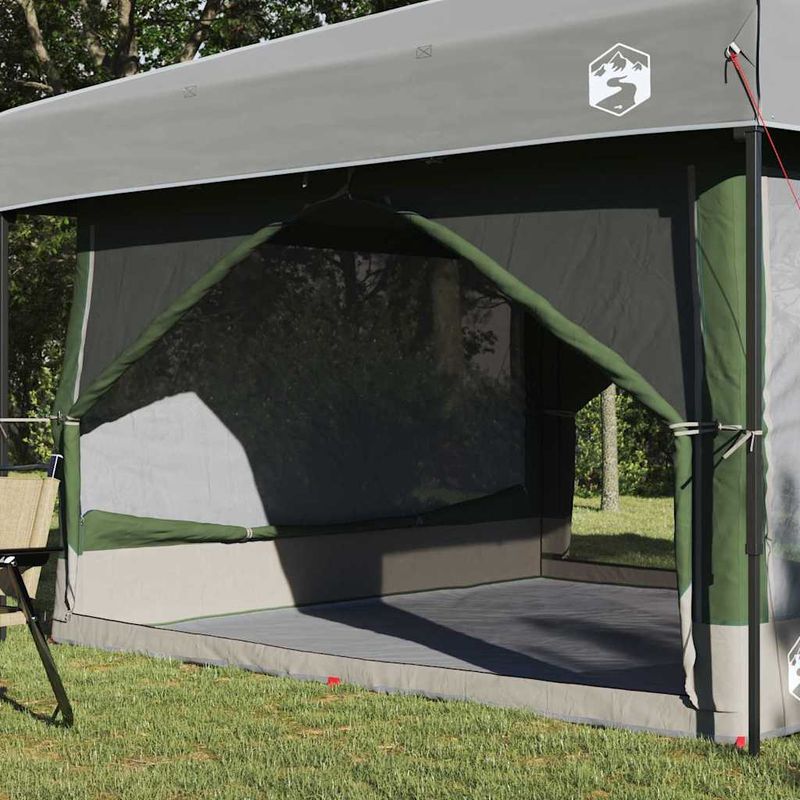 Sport si Outdoor - Camping - Corturi camping - Cort interior cu acoperis Verde si gri 300 x 300 x 250 cm - Infinity.ro