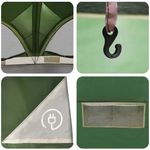 Sport si Outdoor - Camping - Corturi camping - Cort de familie cu acoperis Verde si gri 460 x 430 x 214 cm - Infinity.ro