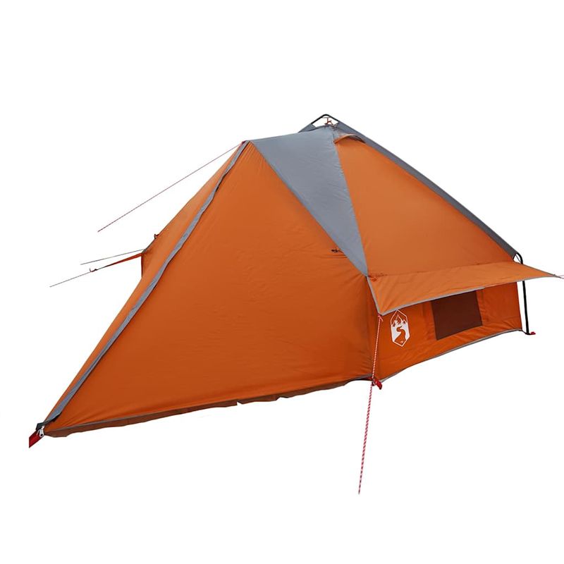 Sport si Outdoor - Camping - Corturi camping - Cort Teepee cu acoperis Gri si Portocalie 490 x 410 x 210 cm - Infinity.ro