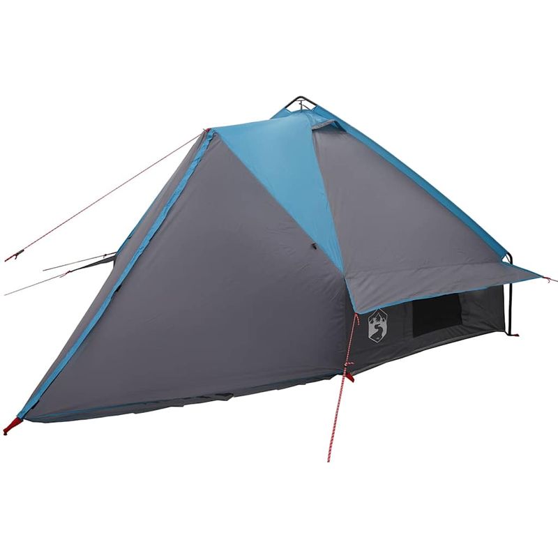 Sport si Outdoor - Camping - Corturi camping - Cort Teepee cu acoperis Albastru si Gri 490 x 410 x 210 cm - Infinity.ro