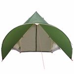 Sport si Outdoor - Camping - Corturi camping - Cort Teepee cu acoperis Verde si gri 600 x 600 x 347 cm - Infinity.ro