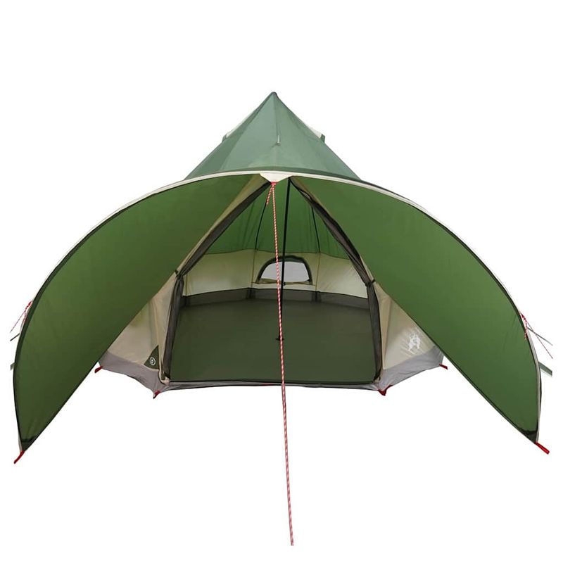 Sport si Outdoor - Camping - Corturi camping - Cort Teepee cu acoperis Verde si gri 600 x 600 x 347 cm - Infinity.ro