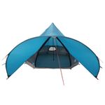 Sport si Outdoor - Camping - Corturi camping - Cort Teepee cu acoperis Albastru si Gri 600 x 600 x 347 cm - Infinity.ro