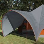 Sport si Outdoor - Camping - Corturi camping - Cort Teepee cu acoperis Gri si Portocalie 600 x 600 x 347 cm - Infinity.ro