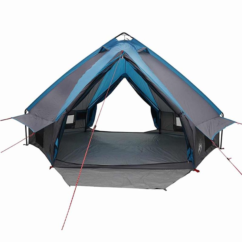 Sport si Outdoor - Camping - Corturi camping - Cort Teepee cu acoperis Albastru si Gri 490 x 410 x 210 cm - Infinity.ro