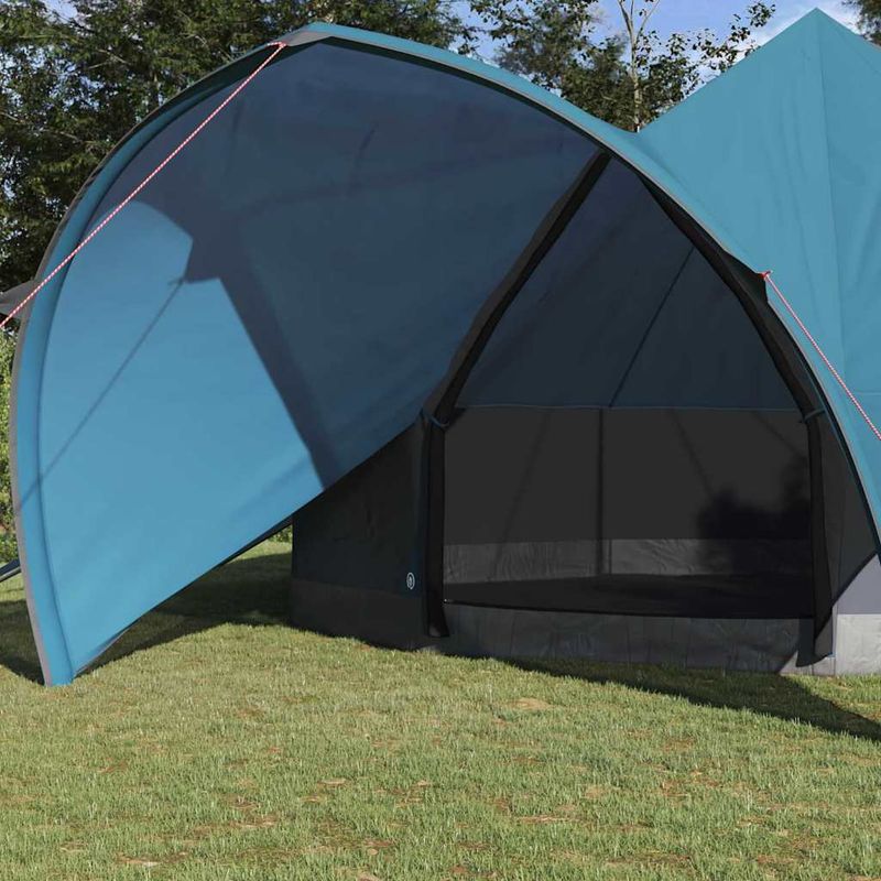 Sport si Outdoor - Camping - Corturi camping - Cort Teepee cu acoperis Albastru si Gri 600 x 600 x 347 cm - Infinity.ro