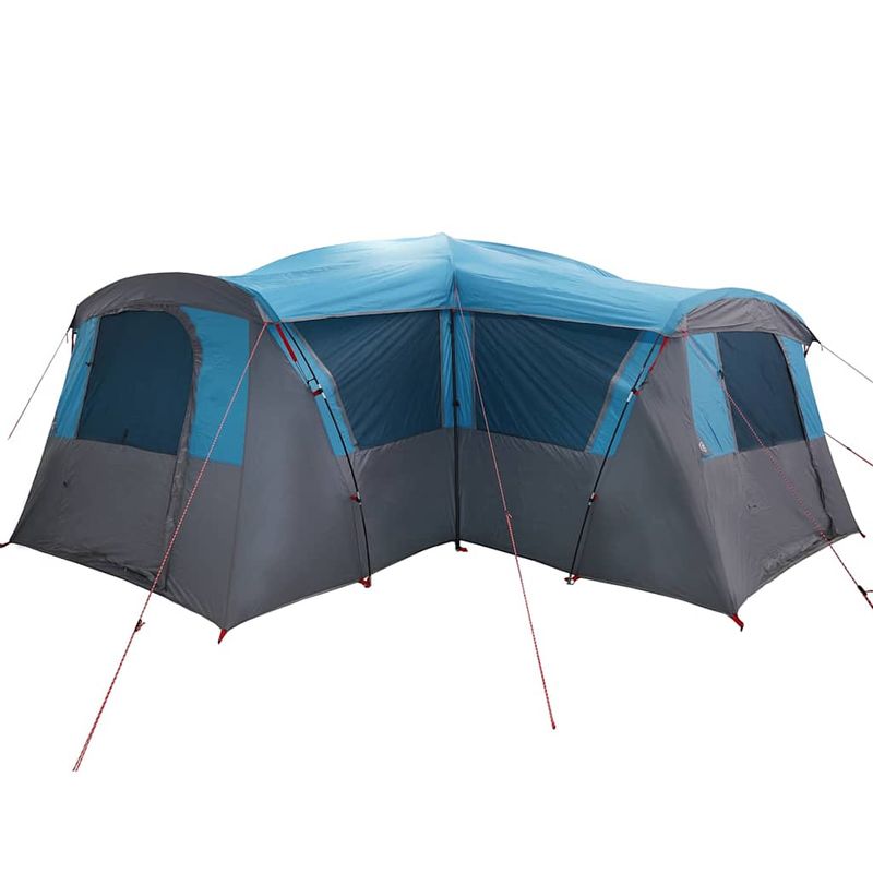Sport si Outdoor - Camping - Corturi camping - Cort de familie cu acoperis Albastru si Gri 745 x 700 x 217 cm - Infinity.ro