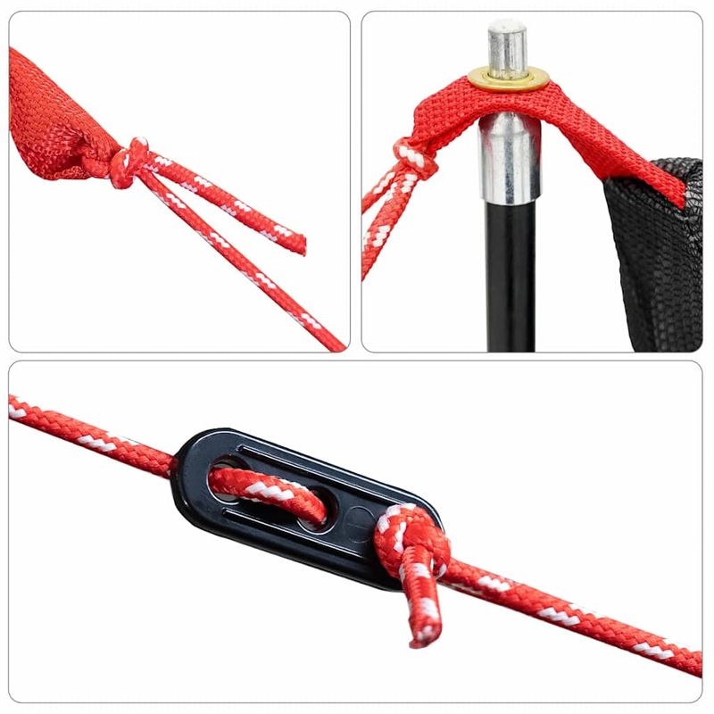 Sport si Outdoor - Camping - Corturi camping - Cort interior Negru 220 x 128 x 110 cm Plasa - Infinity.ro