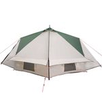 Sport si Outdoor - Camping - Corturi camping - Cort Teepee cu acoperis Verde si alb 490 x 410 x 210 cm - Infinity.ro