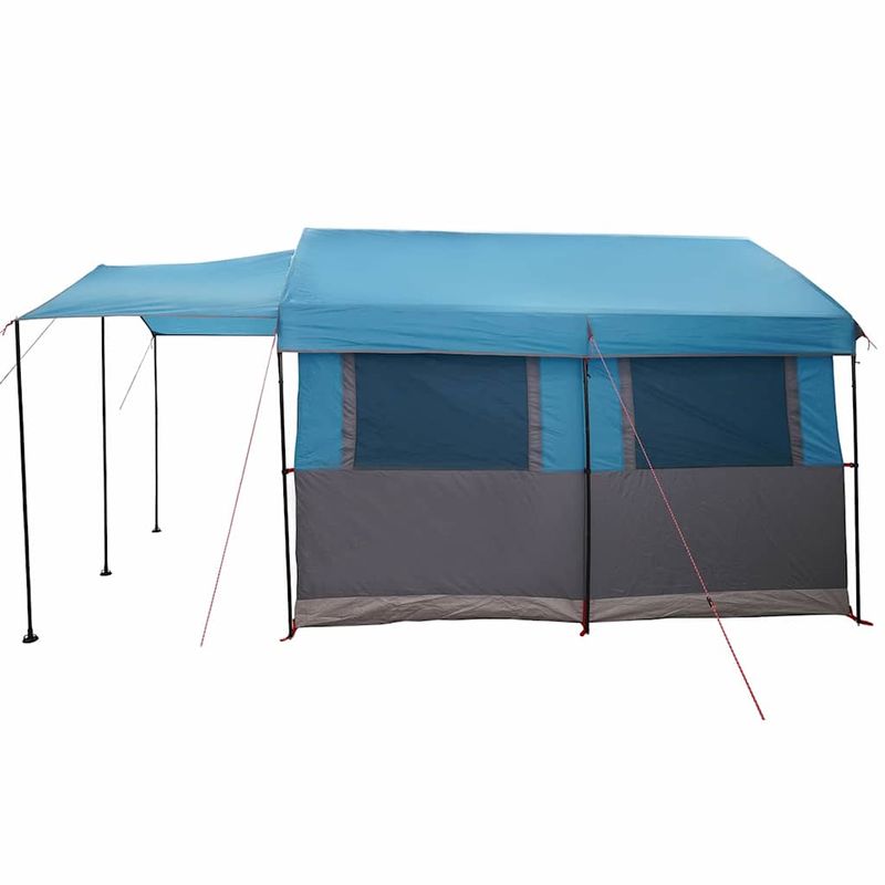 Sport si Outdoor - Camping - Corturi camping - Cort de familie cu acoperis Albastru si Gri 324 x 255 x 230 cm - Infinity.ro