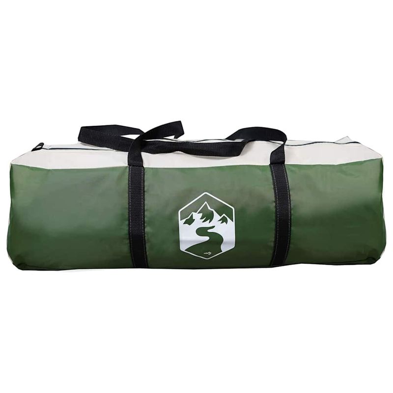 Sport si Outdoor - Camping - Corturi camping - Cort de familie cu acoperis Verde si alb 324 x 255 x 230 cm - Infinity.ro