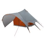 Sport si Outdoor - Camping - Corturi camping - Cort Teepee cu acoperis Gri si Portocalie 600 x 600 x 347 cm - Infinity.ro