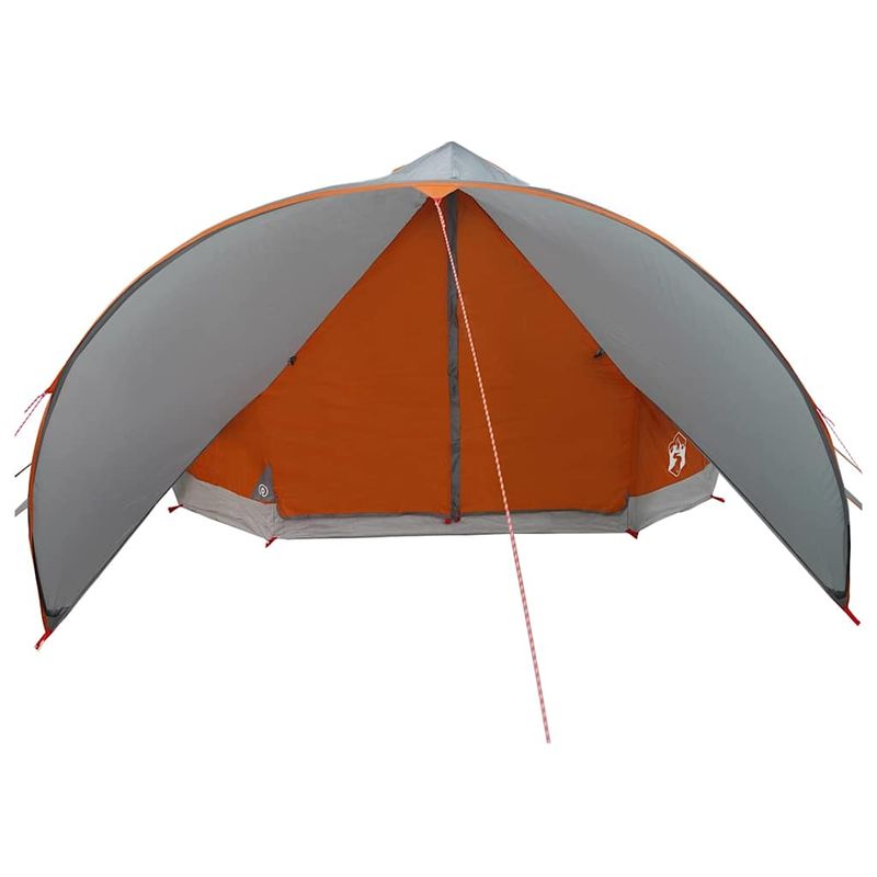 Sport si Outdoor - Camping - Corturi camping - Cort Teepee cu acoperis Gri si Portocalie 600 x 600 x 347 cm - Infinity.ro