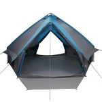 Sport si Outdoor - Camping - Corturi camping - Cort Teepee cu acoperis Albastru si Gri 490 x 410 x 210 cm - Infinity.ro