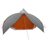 Sport si Outdoor - Camping - Corturi camping - Cort Teepee cu acoperis Gri si Portocalie 600 x 600 x 347 cm - Infinity.ro